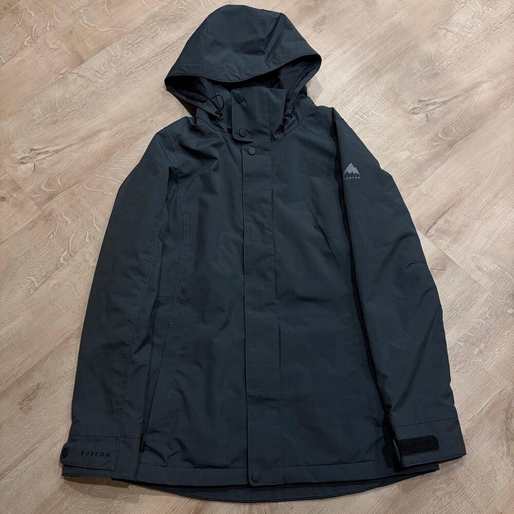 Burton Snowboards Jet Set Jacket Full Zip Ski Winter Womens Small Gray Insulated